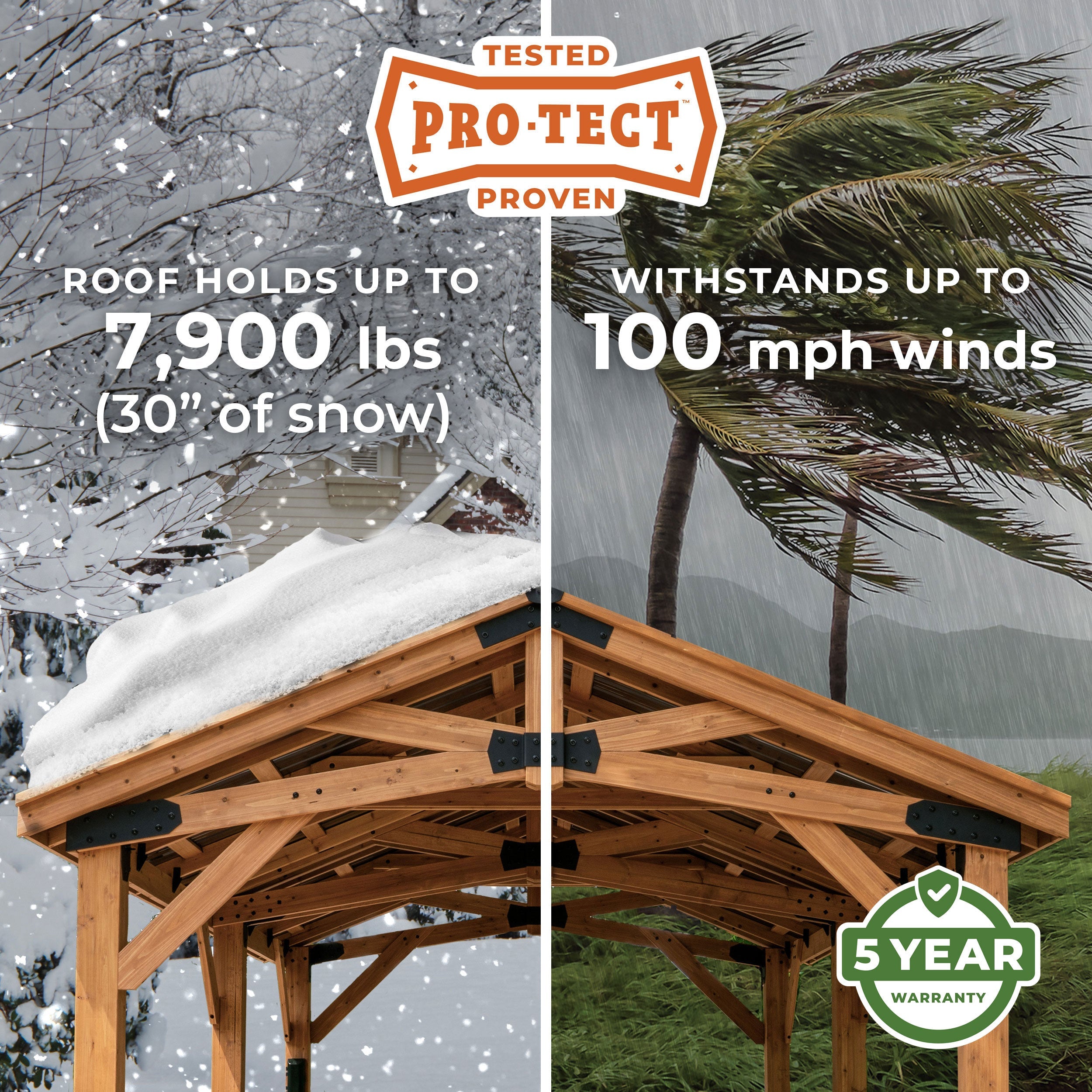 12x12 Arlington Gazebo with Electric - Lt Brown
